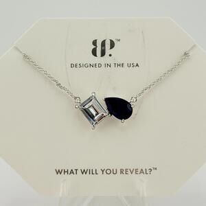 Bomb Party September Necklace NK41387 "Kissed By Quiet " on Rhodium